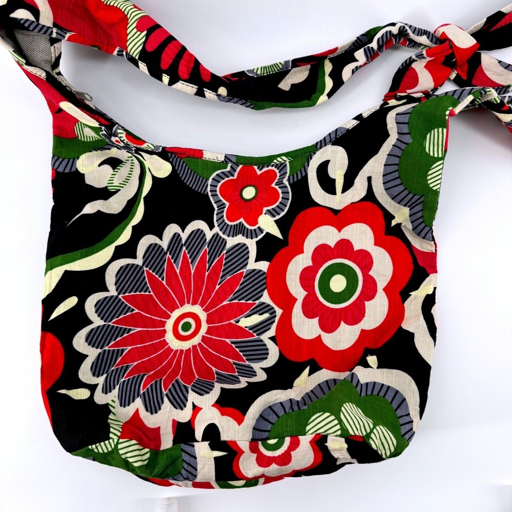 New Retro Floral Print Fabric Hobo Bag‎ Shoulder Bag Large Canvas Bohemian Purse